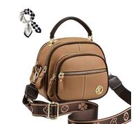 Bousalutend Crossbody Bag, Multifunctional Compartments Crossbody Bag for Women with RFID Blocking and Adjustable Strap (Khaki)