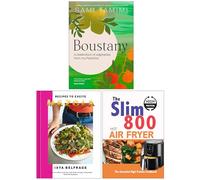 Boustany A celebration of vegetables from my Palestine, Mezcla Recipes to Excite & The Slim 800 Hot Air Fryer The Essential High Protein Cookbook 3 Books Collection Set
