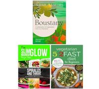Boustany A celebration of vegetables from my Palestine, Spiralize and Thrive Vegetable-Based Recipes & Vegetarian 5:2 Fast Diet for Beginners 3 Books Collection Set