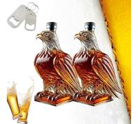 Bouteille de whisky Shirem Eagle, bouteille Jack Daniel's Eagle, édition limitée Oktoberfest 2025 - Fabriquée à la main, Sherry Eagle pour un mariage, un bar ou une maison (2pc)