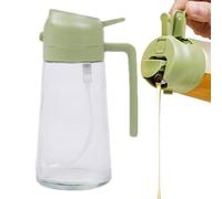 Bouteille distributrice huile cuisine 2 en 1 | Flacon pulvérisateur huiles 470 ml avec bec verseur précis | Accesoire cuisson pratique pour assaisonnement salade préparation aliments maison restaurant