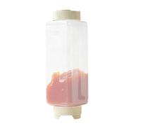 Bouteilles de Condiments à Presser - Bouteille Souple Inversée Remplissable et Étanche | Distributeur de Ketchup Épais à Pression - Pour Sirop, Miel, Barbecue, Artisanat et Huile