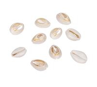 Boutigem 340 unids/500 g natural Cowrie Shell Beads sin perforar Ocean Beach Tiny Spiral Seasconells Beads Charms 18-20 mm de longitud para joyas artesanías decoraciones del hogar