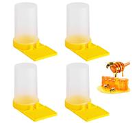 Boutihao 4 Piezas Comedero De Colmena De Abejas, Comedero Bebedero Apicultura, Equipo De Plástico Para Apicultura, Alimentador De Agua De Abejas Para Apicultura accesorios de apicultura