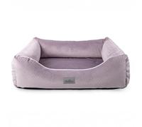 BOUTIQUE ZOO Exclusive Hundebett Hundeliege Hundekörbchen con cojín | Hundesofa para perros grandes | grande: XL - 100 x 79 x 22 cm | Color: Velvet Rosa