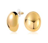 BOUTIQUELOVIN Pendientes Gota de Agua Pendientes Mujer Oro 14k Chapado Chunky Pendientes de Gota de Oro Grandes Aretes de Oro Gruesos Regalos Joyeria Quirurgico