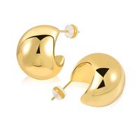 BOUTIQUELOVIN Pendientes Gota Dorados Acero Inoxidable 18K Oro Chapado Pendientes Mujer Gotas Dorado Pendientes Lagrima Dorados Dupes Earring Teardrop Earrings