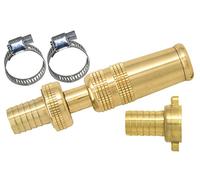Boutté 3 CANNE15 - Kit de lanza y conexión estriada de latón para manguera de ø15, oro