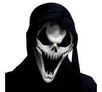 Bouuh® | Máscara de Asesino para Adulto | Terrorífico Disfraz de Fantasma de Halloween | Disfraz de Asesino | Cráneo Oscuro Cosplay de Película de Terror | Serial Killer | OriginalCup®