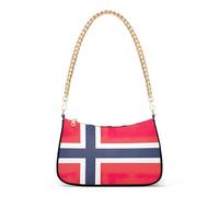 Bouvet Island - Bolso de hombro con estampado de bandera de isla para mujer, bolso clásico Hobo Totes con correa de cadena, cremallera