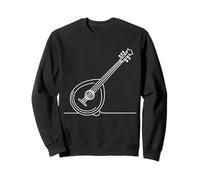 Bouzouki Line Art Design Instrumento de música Griega Sudadera
