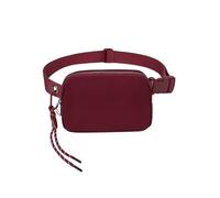 Bovagu Crossbody, Long Strap Crossbody Bag, Anti Theft Crossbody Bag for Women Men Travel Hiking Running,Outdoors Hands-Free Wallets Waist Pack Phone Bag(Red)