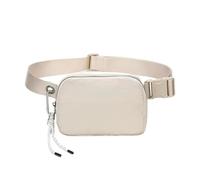 Bovagu Crossbody， Long Strap Crossbody Bag， Anti Theft Crossbody Bag for Women Men Travel Hiking Running,Outdoors Hands-Free Wallets Waist Pack Phone Bag(Off-White)
