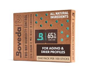 Boveda - Bolsitas para almacenar puros y tabaco | Control doble de la humedad - 65% HR | Tamaño 320 para un máximo de 100 puros | Tecnología patentada para humidores de puros | Pack de 1