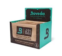 Boveda | Control doble de la humedad - 62% HR | Tamaño 67 para un máximo de 450 g | Previene la pérdida de terpenos por sequedad y moho | Pack de 12 en bolsa hermética