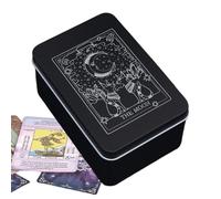 Bóveda De Tarjeta Esotérica - Caja De Pecho De, Bandeja De Almacenamiento De Tarjetas Oracle | Caso Patrón Celestial, Armario De Objeto Sagrado, Organizador De Divisor Compacto, Estuche De