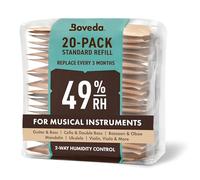 Boveda para instrumentos musicales - Bolsitas Control doble de humedad 49% HR Recambio para funda de tejido Tamaño 70 para instrumentos de cuerda pulsada y frotada | Evita grietas y combado | Pack 20