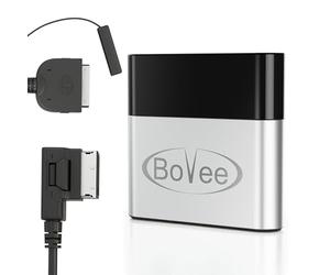 Bovee 1000 - inalámbrico Bluetooth música interfaz adaptador para Audi, Mercedes y Volkswagen coche Kit con conector de 30 pines para iPod - Compatible con ipod touch de 4ª y 5ª generación, iPad 1 a 4, iPad Air, iPad Mini, iPhone 4, 5, 6, 6 plus