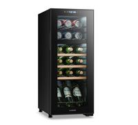 Bovella 35cm 18 Botellas Vinoteca 2 Zonas Negro