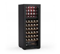 Bovella 51cm 55 Botellas Vinoteca 2 Zonas Negro