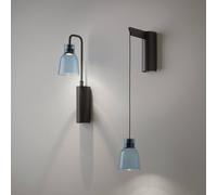 Bover Drip A/02 aplique de pared LED, negro/azul True