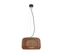 Bover Lámpara colgante exterior LED Fora S, marrón grafito/marrónØ 50 cm True