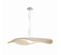 Bover lámpara colgante LED Mediterránia, blanco/crema, Ø 105 cm