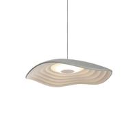 Bover lámpara colgante LED Valentina S24, gris/blanco, Ø 24 cm