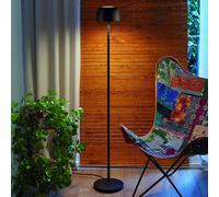 Bover lámpara de pie LED Bol P/130, negro mate, altura 130 cm
