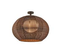 Bover Lámpara de techo para exterior Garota, marrón grafito/marrón True