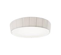 Bover Lámpara LED de techo Plafonet, Ø 95 cm, blanco, aluminio/tejido