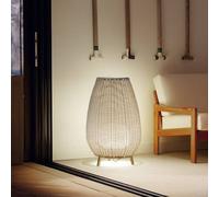 Bover lámpara LED para terraza Amphora, 77 cm, marrón grafito/beige True