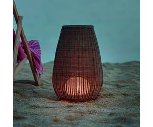 Bover lámpara LED para terraza Amphora, 77 cm, marrón grafito/marrón True