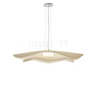 Bover lámpara colgante LED Mediterránia S/105.2, blanco/color crema True