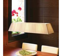 Bover Mei 100 - lámpara colgante alargada, crema