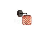 Aplique de exterior Bover Nans A LED, rojo, Ø 16,7 cm