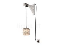Bover Nans S/16/H colgante LED, enchufe, beige