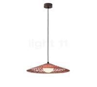 Bover Nans, lámpara de suspensión LED, rojo - 55 cm