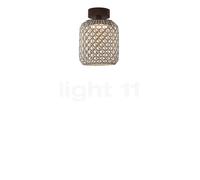 Bover Nans, lámpara de techo LED, marrón - 22 cm