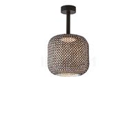 Bover Nans, lámpara de techo LED, marrón - 32 cm