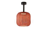 Bover Nans, lámpara de techo LED, rojo - 32 cm