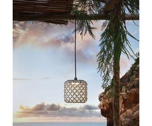 Bover Nans S/16/H colgante LED, enchufe, beige