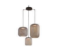 Bover Nans S/3L colgante LED 3 luces marrón True