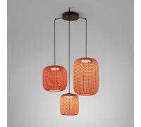 Bover Nans S/3L lámpara colgante LED 3 luces, rojo True