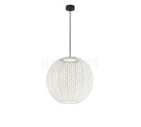 Bover Nans Sphere, lámpara de suspensión LED, beige - 60 cm