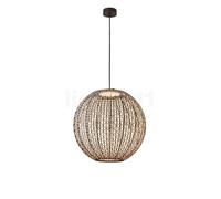Bover Nans Sphere, lámpara de suspensión LED, marrón - 60 cm