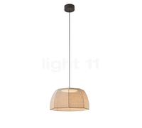 Bover Tanit, lámpara de suspensión LED, beige - 43 cm