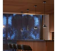 Bover Tibeta 01 - colgante LED, cromo-negro