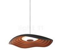 Bover Valentina, lámpara de suspensión LED, negro/cobre