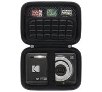 BOVKE Bolsa de Viaje para Kodak PIXPRO FZ55 / FZ53 / FZ45 / FZ43 16MP cámara Digital, portabolsa de Almacenamiento de cámara Kodak FZ55 Vlogging, Espacio Extra para Cables, Cargador, Negro